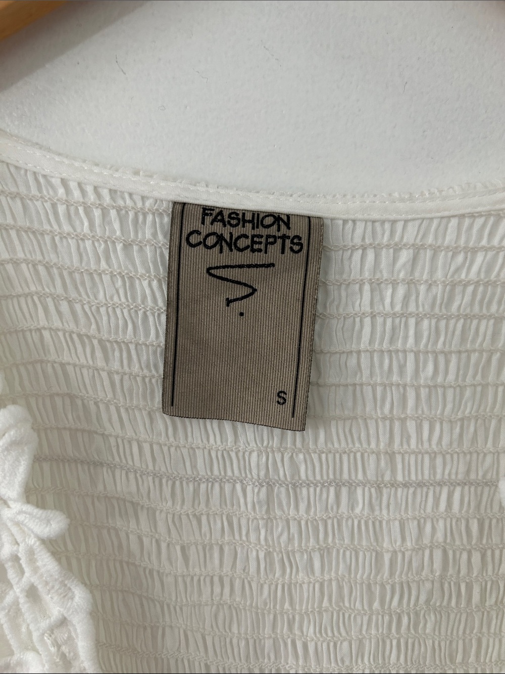 White Lace Bohemian Maxi Dress Tiered Smocked Empire Waist Embroidered Bridal - Picture 6 of 16